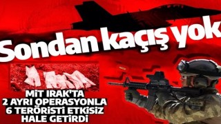 MİT'ten PKK'ya nokta operasyon! 6 terörist etkisiz hale getirildi