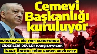 Son dakika: Cumhurbaşkanı Erdoğan duyurdu: Kültür ve Cemevi Başkanlığı kuruluyor