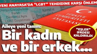 Yeni Anayasa'da "LGBT'" önlemi! "Eşler" ifadesi netleştirildi