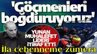 Yunan muhalefet lideri itiraf etti: 'Göçmenleri boğduruyoruz