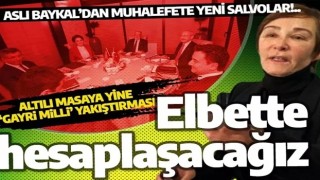 Aslı Baykal'dan muhalefete bir salvo daha : Elbette hesaplaşacağız!..