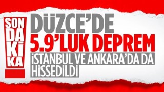 Son dakika: Düzce'de 5.9 büyüklüğünde deprem. İstanbul'da da hissedildi!