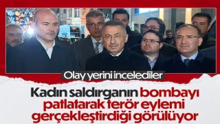 Süleyman Soylu, Bekir Bozdağ ve Fuat Oktay Taksim'de