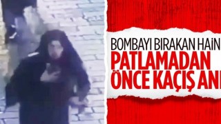 Taksim'de bomba bırakan kadın teröristin kaçış anı kamerada