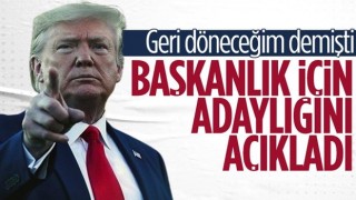 Trump, 2024 Başkanlık seçimleri için adaylığını ilan etti