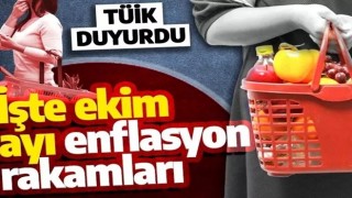 TÜİK ekim ayı enflasyonunu açıkladı