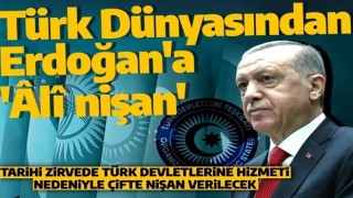 Türk Devletleri Teşkilatı, Cumhurbaşkanı Erdoğan'a çifte nişan takdim edecek