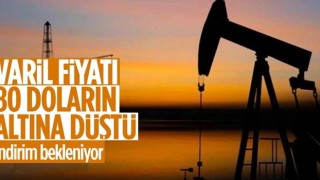 Brent petrolün varil fiyatı 80 doların altına düştü