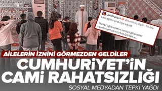 Cumhuriyet Gazetesi çocukların cami gezisinden rahatsız oldu: Yapılan habere sosyal medyadan tepki yağdı .