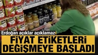 Erdoğan açıklar açıklamaz fiyat etiketleri değişmeye başladı