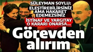 İmamoğlu’nun yargı süreci Süleyman Soylu’ya soruldu