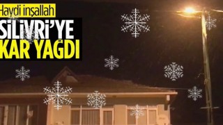 İstanbul'da mevsimin ilk karı Silivri'ye yağdı