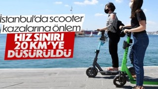 İstanbul'da scooterların hız sınırı 20 km'ye düşürüldü