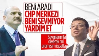 Süleyman Soylu: Ekrem İmamoğlu beni aradı