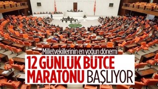 TBMM Genel Kurulu'nun bütçe maratonu bugün başlıyor