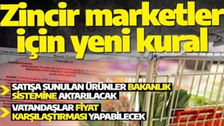 Zincir marketlerle ilgili düzenleme! Resmi Gazete'de yayımladı: Verileri Ticaret Bakanlığı'na aktaracaklar