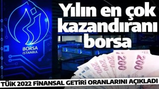 2022'nin en çok kazandıranları açıklandı! Borsa yılın yıldızı oldu