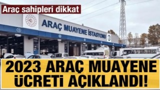 2023 TüvTürk araç muayene ücretleri belli oldu