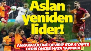 Aslan yeniden lider! Ankaragücünü devirip 6'da 6 yaptı: Derbi öncesi hata yapmadı