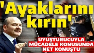 Bakan Soylu 'uyuşturucuyla mücadele' mesajı! 'Evlatlarımızı zehirlemeye kim çalışırsa ayaklarını kırın'