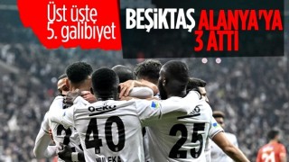 Beşiktaş, Alanyaspor'u üç golle geçti