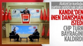 CHP, Rudaw'ın Nuşirevan Elçi röportajında Türk bayraklarını kaldırdı