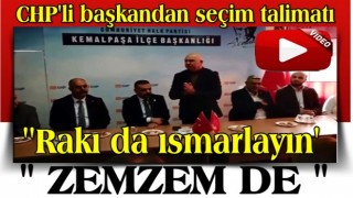 CHP'den İzmir'de seçim çalışması: Rakı ve zemzem ısmarlayın