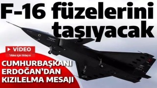 KIZILELMA F-16 füzelerini taşıyacak: Erdoğan Fethiye'ye insansız uçağı anlattı