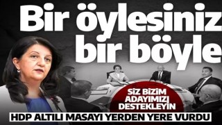 Masanın gizli üyesi HDP, ortaklarını yerden yere vurdu: Siz bizim adayımıza oy verin