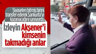 Meral Akşener Şanlıurfa'da boş yolları selamladı