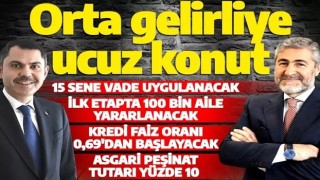 Orta gelirliye ucuz konut kampanyasında detaylar belli oldu! İşte başvuru şartları