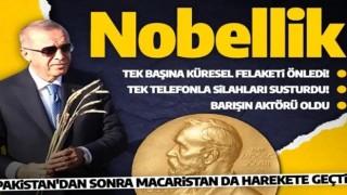 Pakistan'dan sonra Macaristan da teklif etti! Cumhurbaşkanı Erdoğan Nobel Barış Ödülü'nü alsın