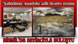 ''Şahidimiz Anadolu''adlı tiyatro oyunu Bismil'de seyircisiyle buluştu