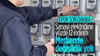 Sanayi elektriğinde yüzde 12 indirim bekleniyor