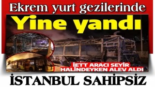 Son dakika: İETT otobüsü küle döndü! TEM'de ilerlerken alev alev yandı