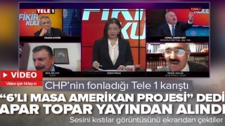 Tele 1'in konuğu 6'lı masaya 'Amerikan projesi' dedi: Apar topar yayından alındı .