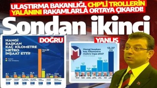 Ulaştırma Bakanlığı, CHP'li trollerin yalanını rakamlarla ortaya çıkardı! Hangi başkan kaç kilometre metre inşa etti?