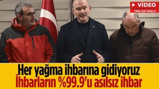 Bakan Soylu: Yağma ihbarlarının %99.9'u asılsız