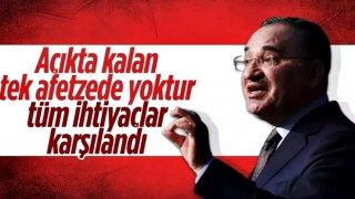 Bekir Bozdağ: Depremzedelerimizin tüm ihtiyaçları karşılandı