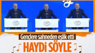 Cumhurbaşkanı Erdoğan, İbrahim Tatlıses'in 'Haydi Söyle' şarkısına eşlik etti