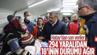 Fahrettin Koca: 294 yaralıdan 18'inin durumu ağır