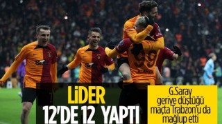 Galatasaray, Trabzonspor'u iki golle geçti