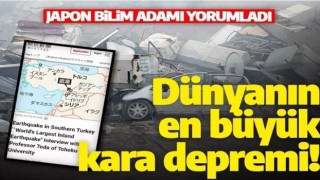 Japon deprem uzmanı: ' Türkiye'deki deprem dünyanın en büyük iç depremlerinden biri'