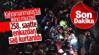 Kahramanmaraş'ta 258.saatte bir mucize kurtuluş daha