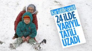 Kar yağışı nedeniyle birçok ilde okullar tatil edildi