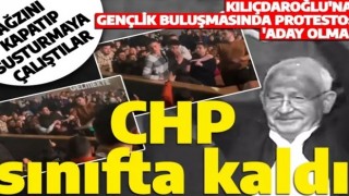 Kılıçdaroğlu'na gençlik buluşmasında protesto! 'Aday olma' diyen genç yaka paça susturuldu