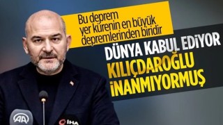 Süleyman Soylu'dan asrın felaketi söylemine 'algı operasyonu' diyen Kılıçdaroğlu'na yanıt