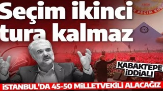 AK Parti İstanbul İl Başkanı Kabaktepe: Cumhurbaşkanı Erdoğan 1. turda kazanacak!