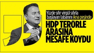 Ali Babacan masada HDP'ye yer açtı: Terörle aralarına mesafe koydular