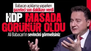 Ali Babacan'ı sevindiren son dakika haberi! HDP'nin Cumhurbaşkanı adayı çıkarmama kararını olumlu karşıladı